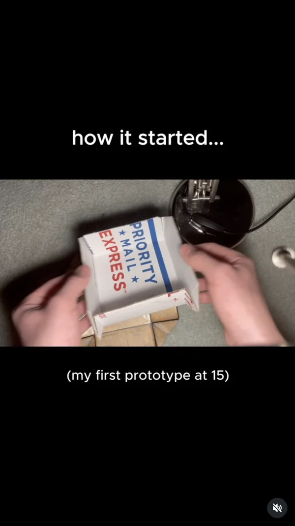 Reel: my first prototype at 15
